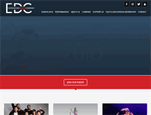 Tablet Screenshot of expressionsdancecompany.org.au